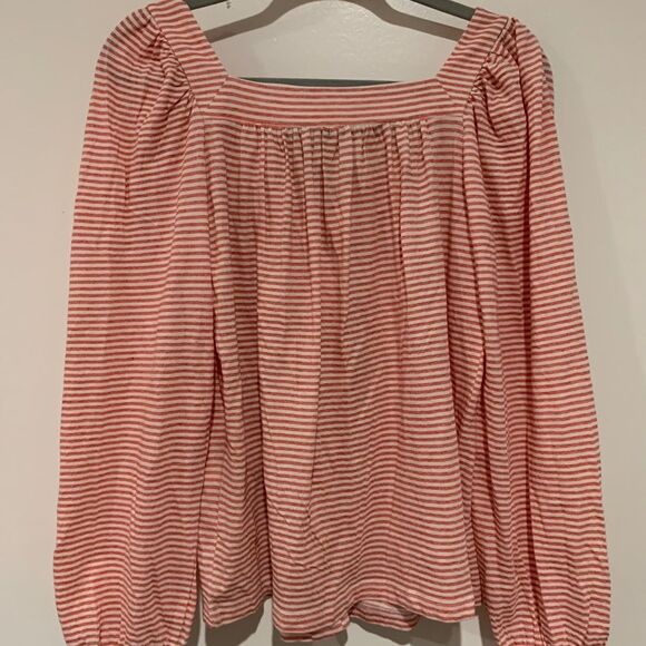 Lucky Brand STRIPED SQUARE NECK TOP new - Picture 1 of 4